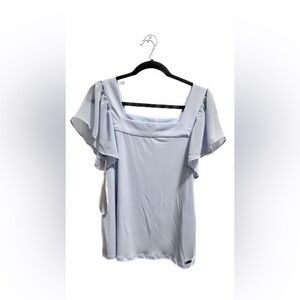 Calvin Klein Ruffle Sleeve Blouse